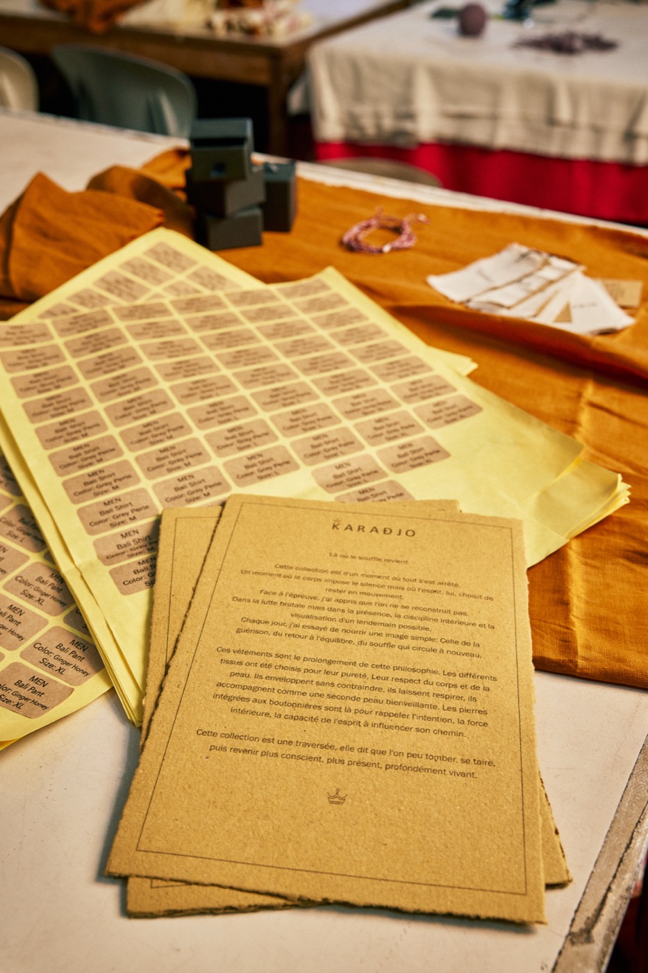 Certificat et carte KARADJO imprimés